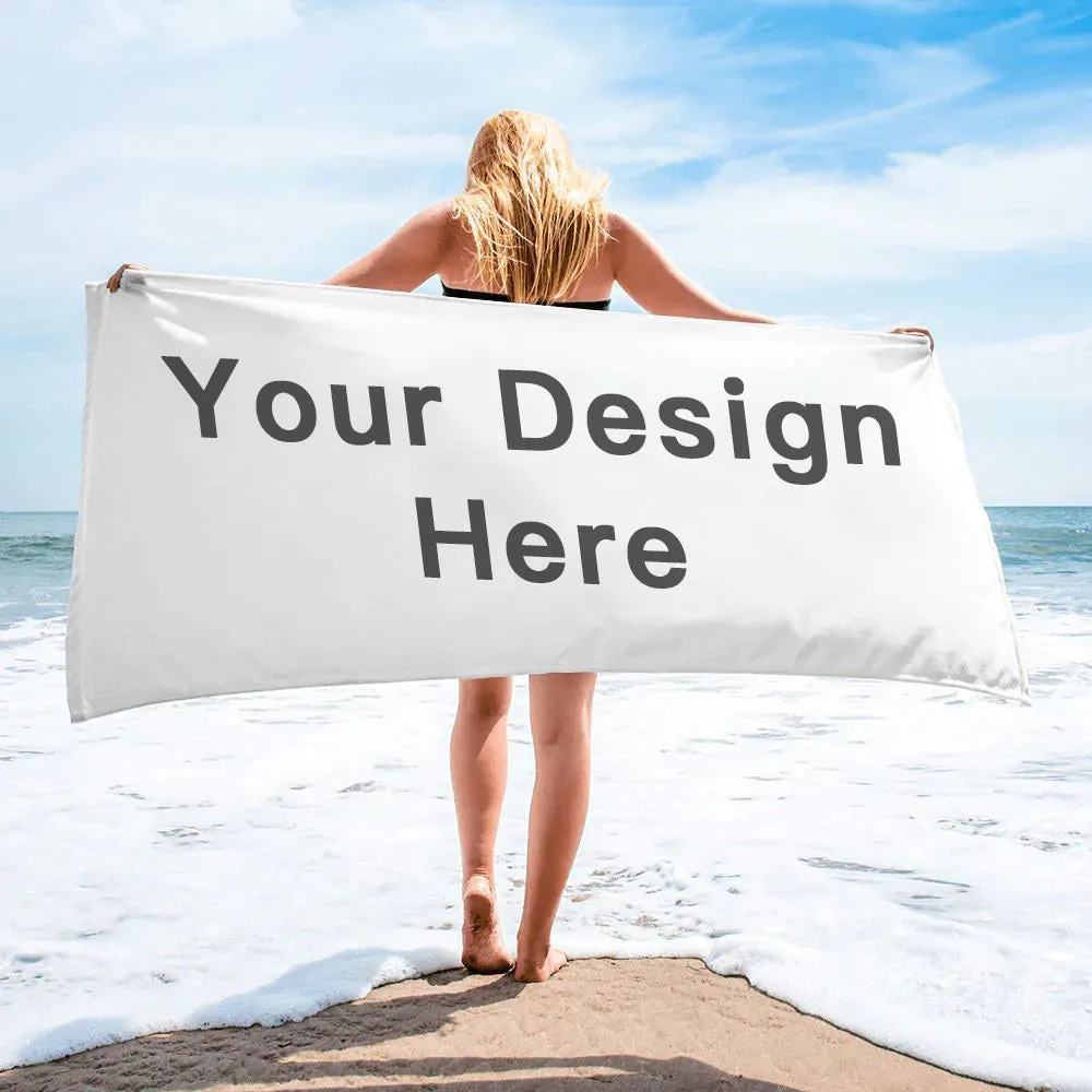 Custom Beach Towel With Picture/Photo Personalized Towels For Beach Party