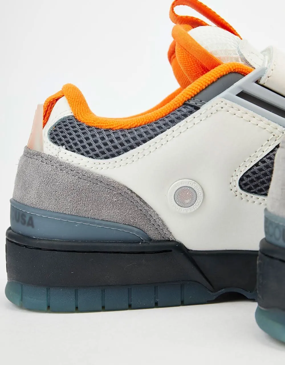 DC JS 1 Skate Shoes - Grey/Black/Orange