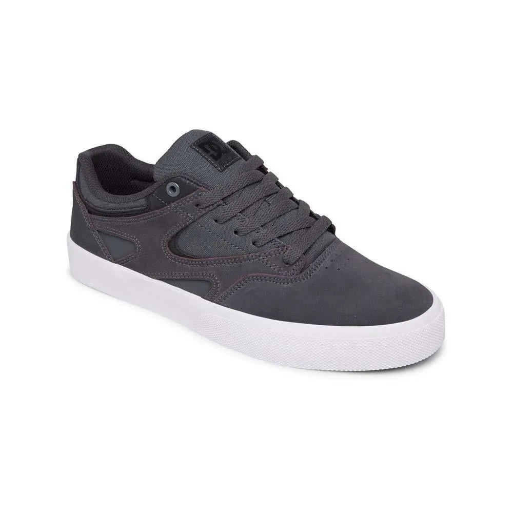 DC Shoe Co Kalis Vulc M Grey Black Skate Shoes