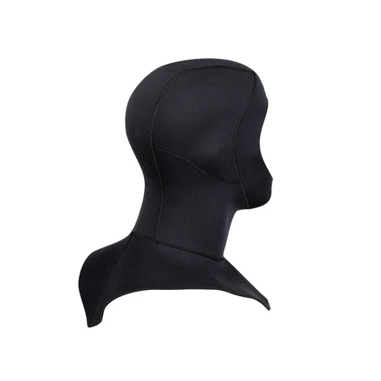 DIVE & SAIL DH-006 3mm Shoulder Warm Diving Cap Surfing Snorkeling Sunscreen Waterproof Diving Headgear, Size: M(Black)