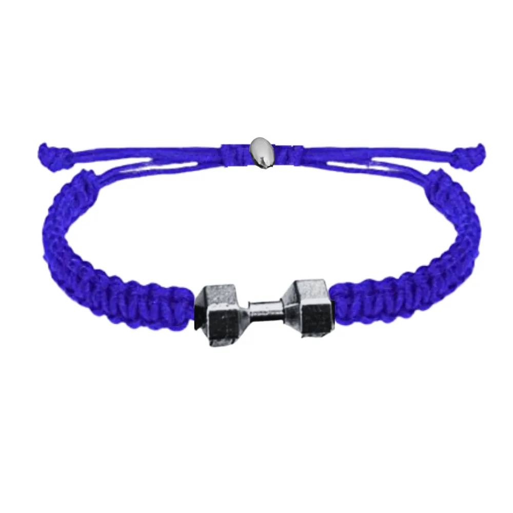 Dumbbell Adjustable Rope Bracelet