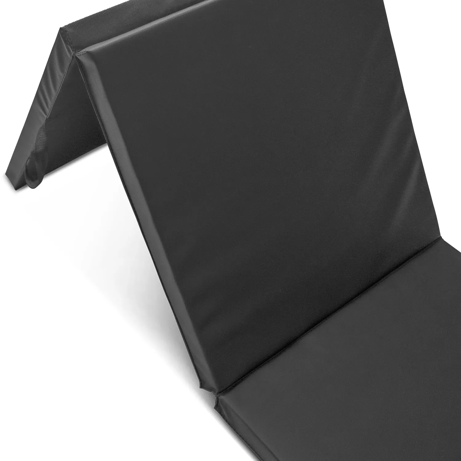 Durable Folding Exercise Mat 180cm x 60cm, Black - Cortex