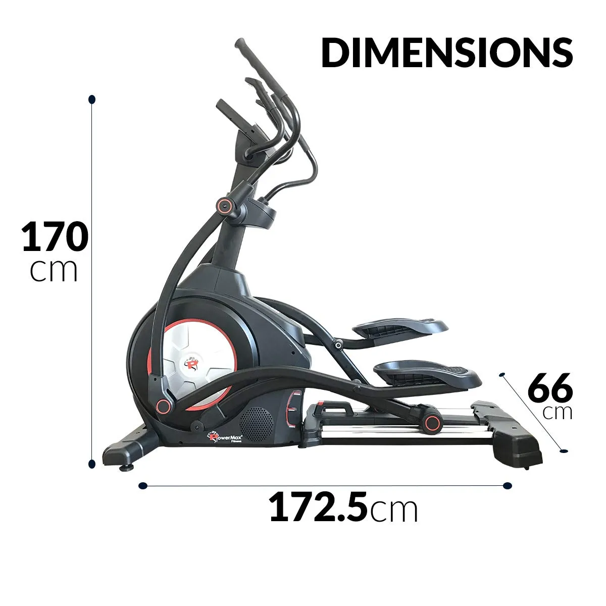 EC-1600 Commercial Elliptical Cross Trainer with Incline Designed for Gym