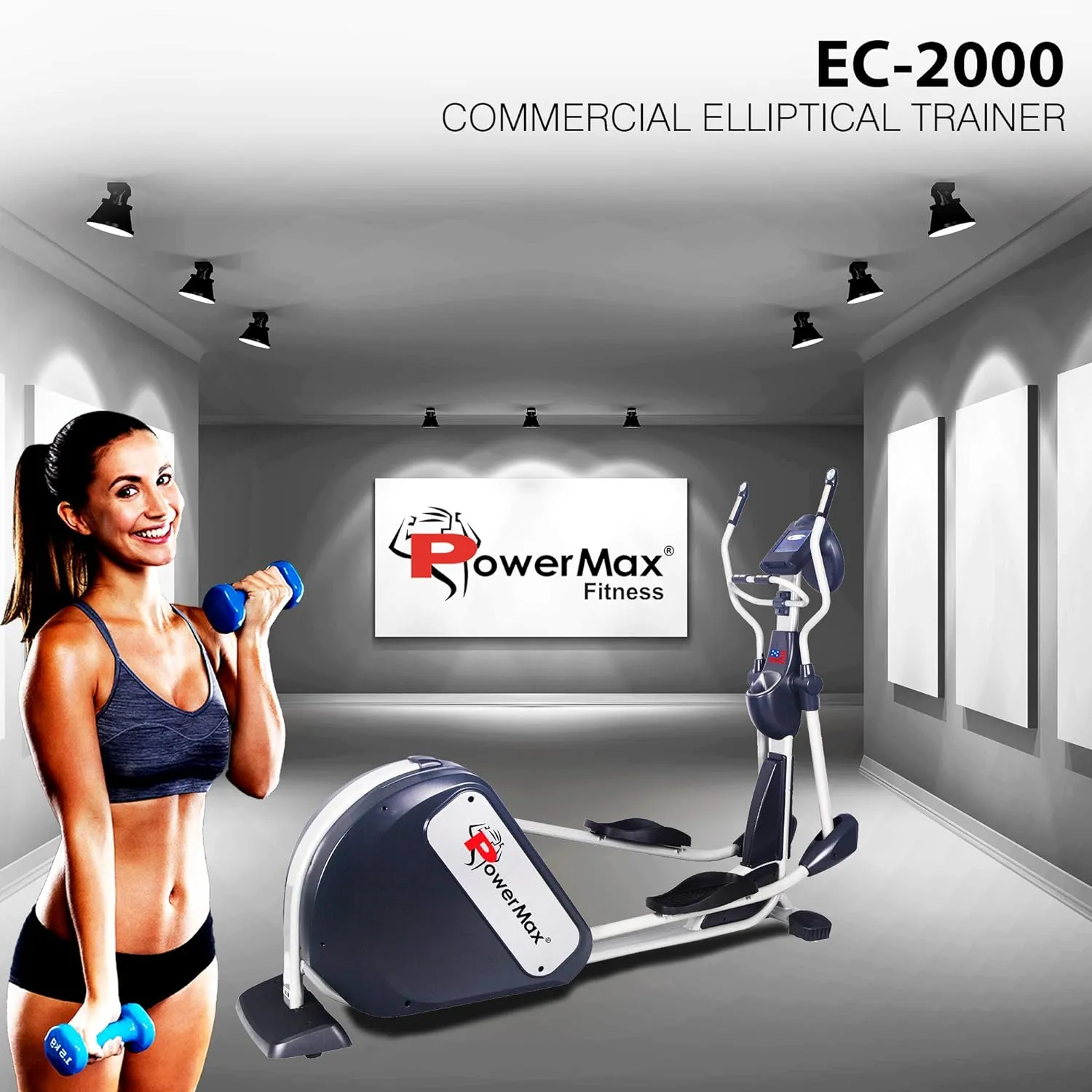 EC-2000 Elliptical Cross Trainer with Big Stride Length perfect for your Gym