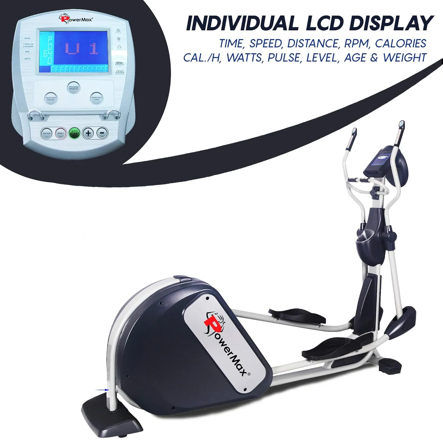 EC-2000 Elliptical Cross Trainer with Big Stride Length perfect for your Gym