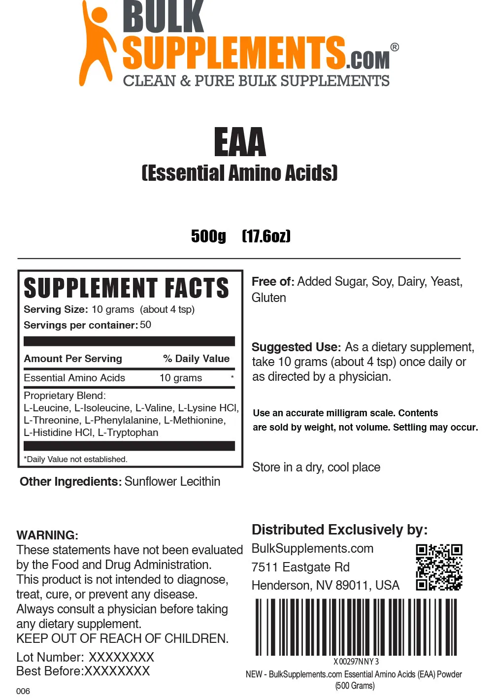 Essential Amino Acids (EAA) Powder