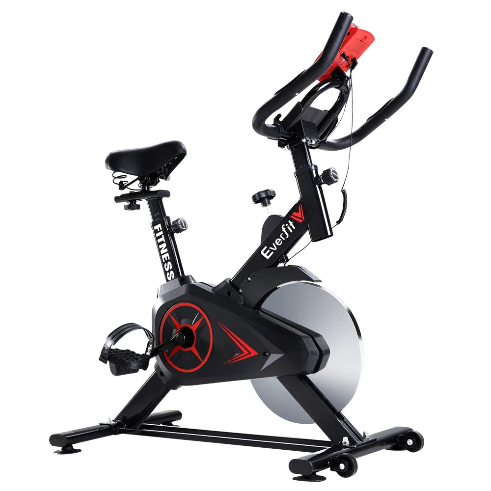 Exercise Spin Bike Cycling Flywheel Fitness Commercial Home Gym Workout Black