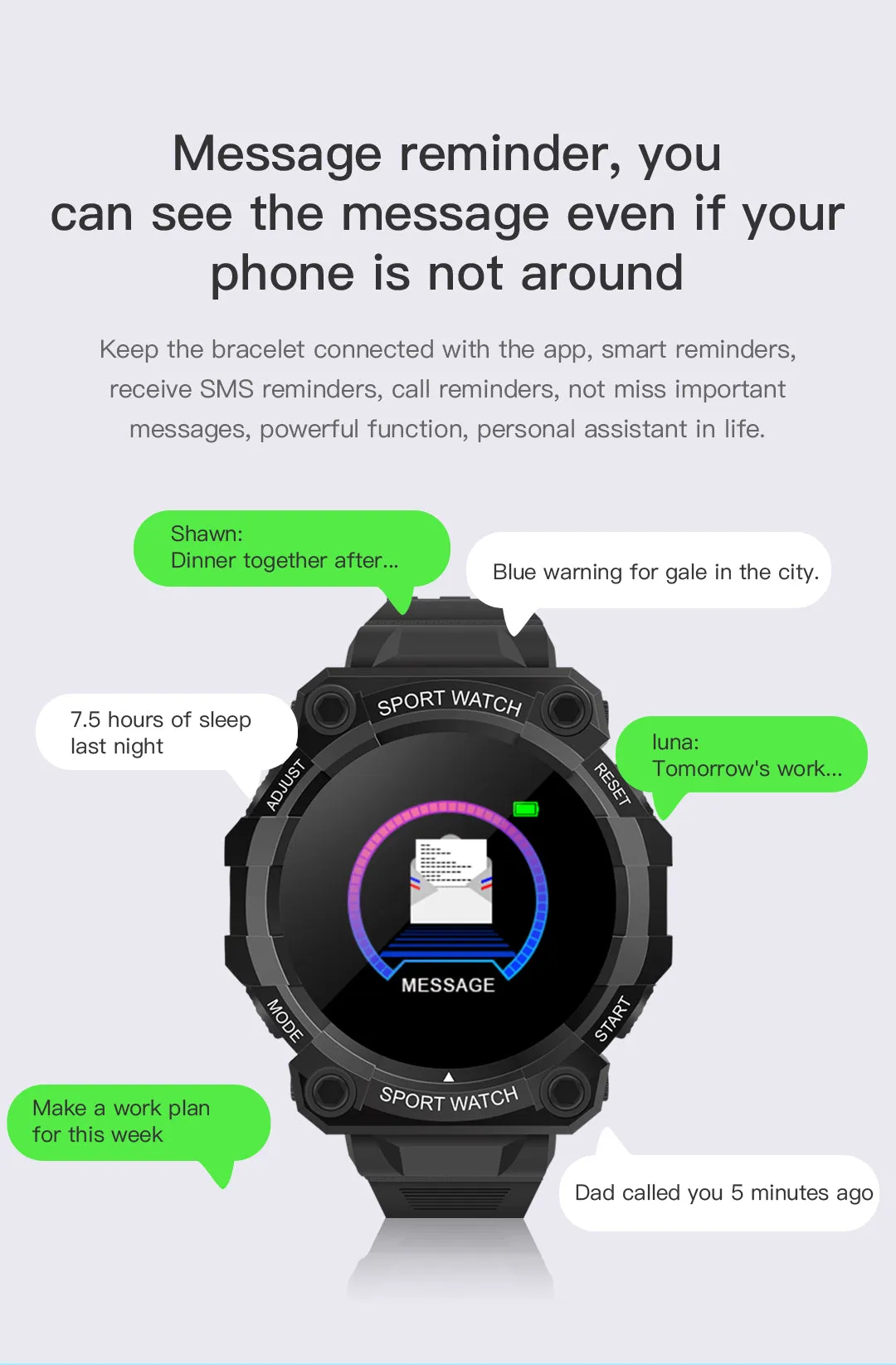 FD68S Smart Sports Watch - your fitness and medical tool (Unisex, IOS & Android Compatible)