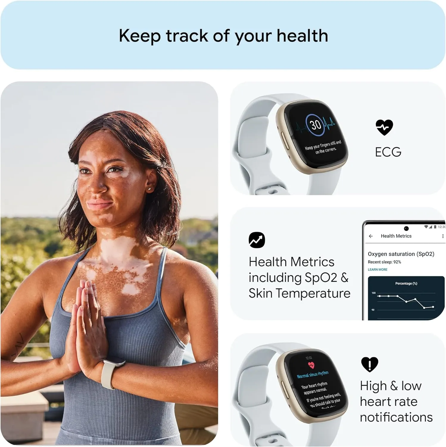 Fitbit Sense 2 Advanced Health & Fitness Tracker Smartwatch