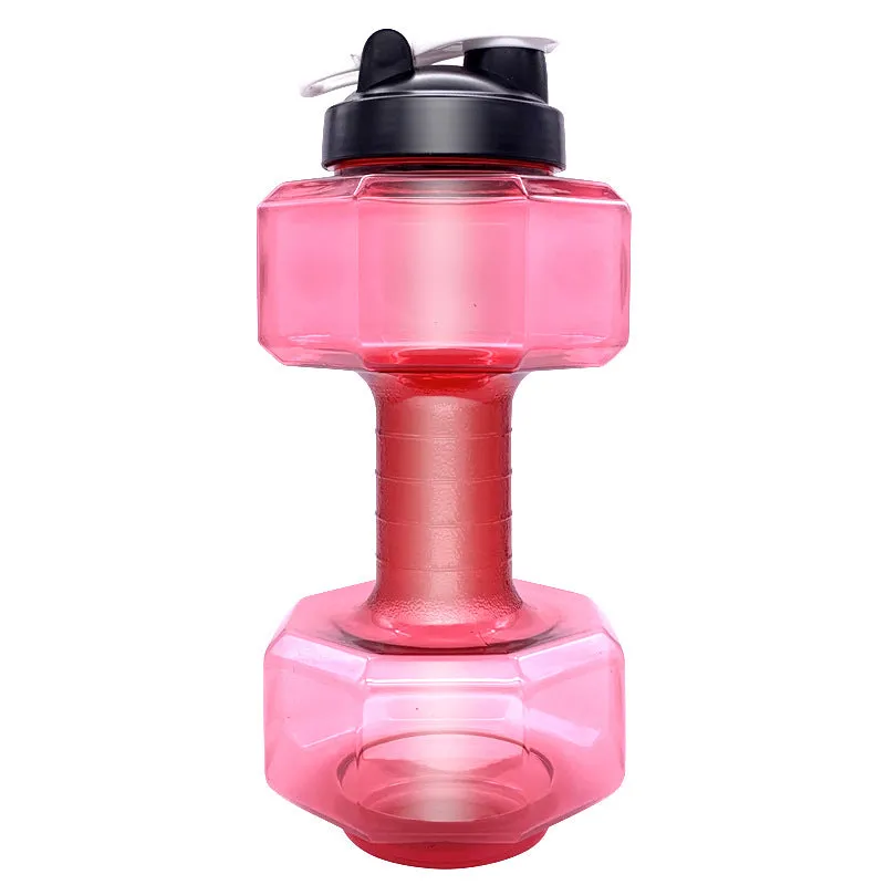 Fitness dumbbell cup, creative sports kettle, space cup, anti drop and leak proof