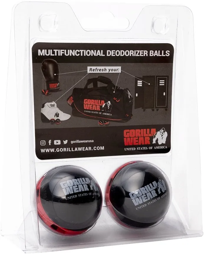 Gorilla Wear Multifunctional Deoderizer Balls - Black/Red