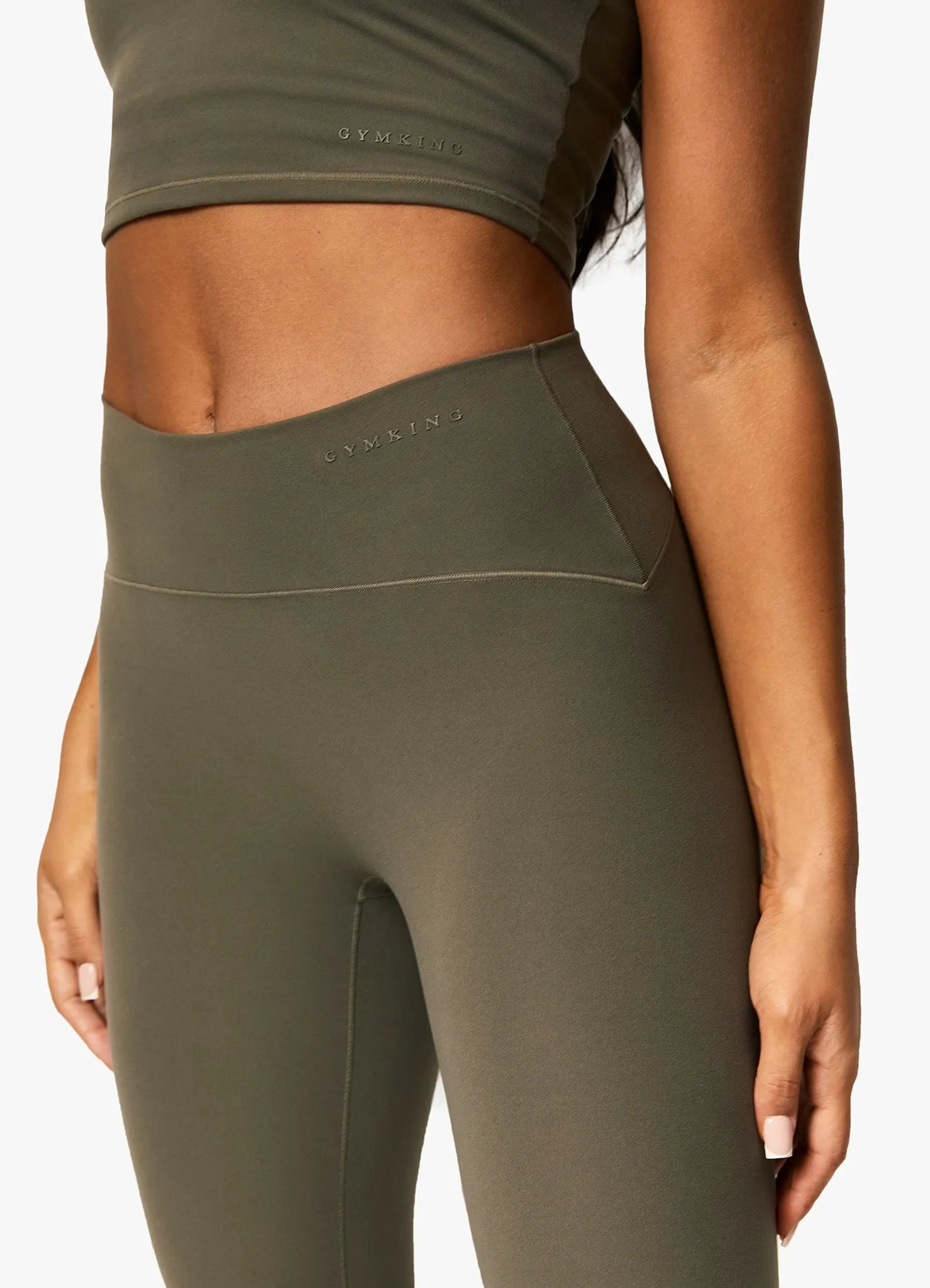 Gym King Peach Luxe Legging - Olive Luxe