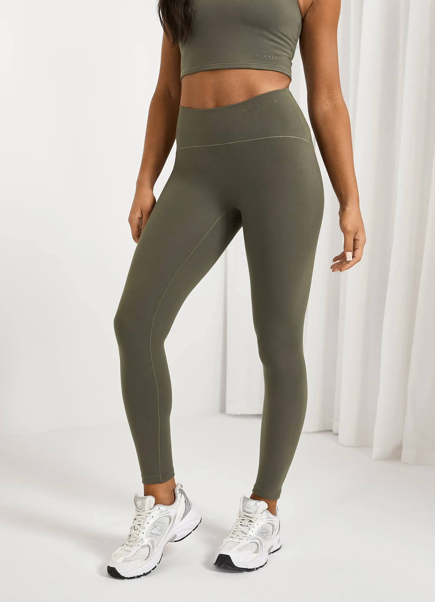 Gym King Peach Luxe Legging - Olive Luxe