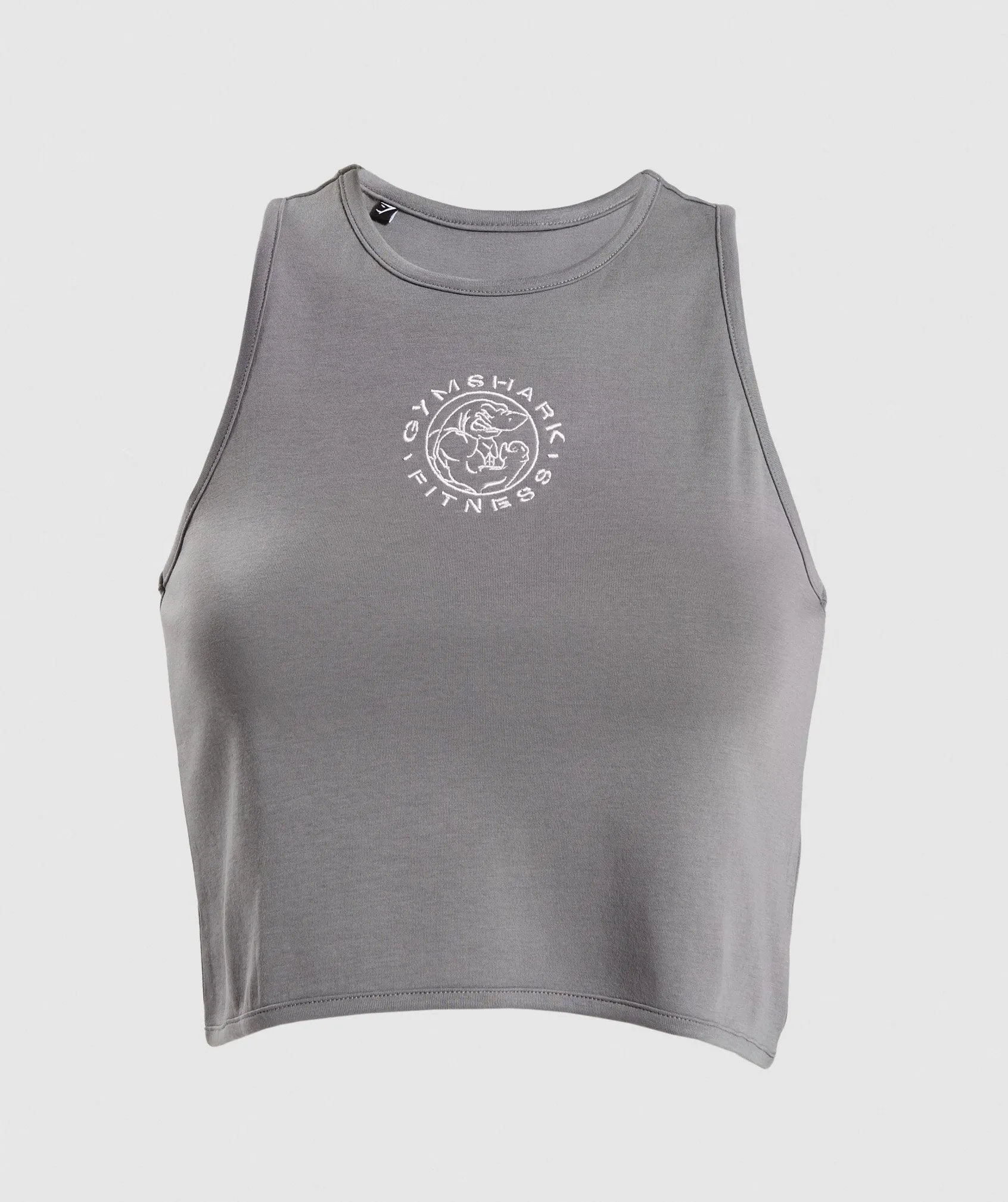 Gymshark Legacy Fitness Crop Tank - Smokey Grey