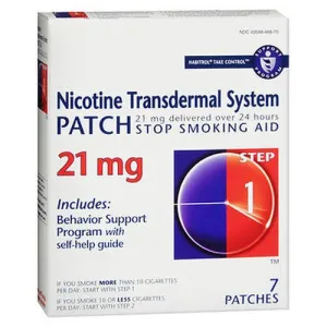 Habitrol Nicotine Transdermal System Patches Step 1 7 Each By Habitrol