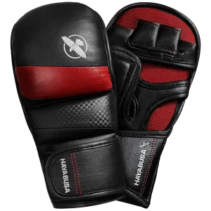 HAYABUSA T3 7oz HYBRID GLOVES - BLACK/RED