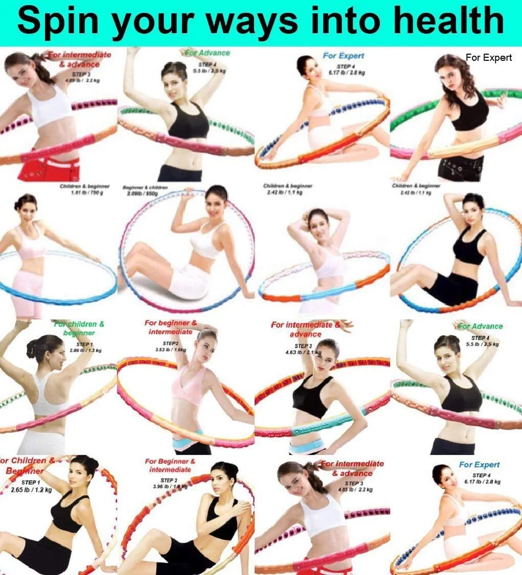 Health Hoop-Weight Loss 2.43lb Health Hula Hoop for Fitness,Exercise,Workout