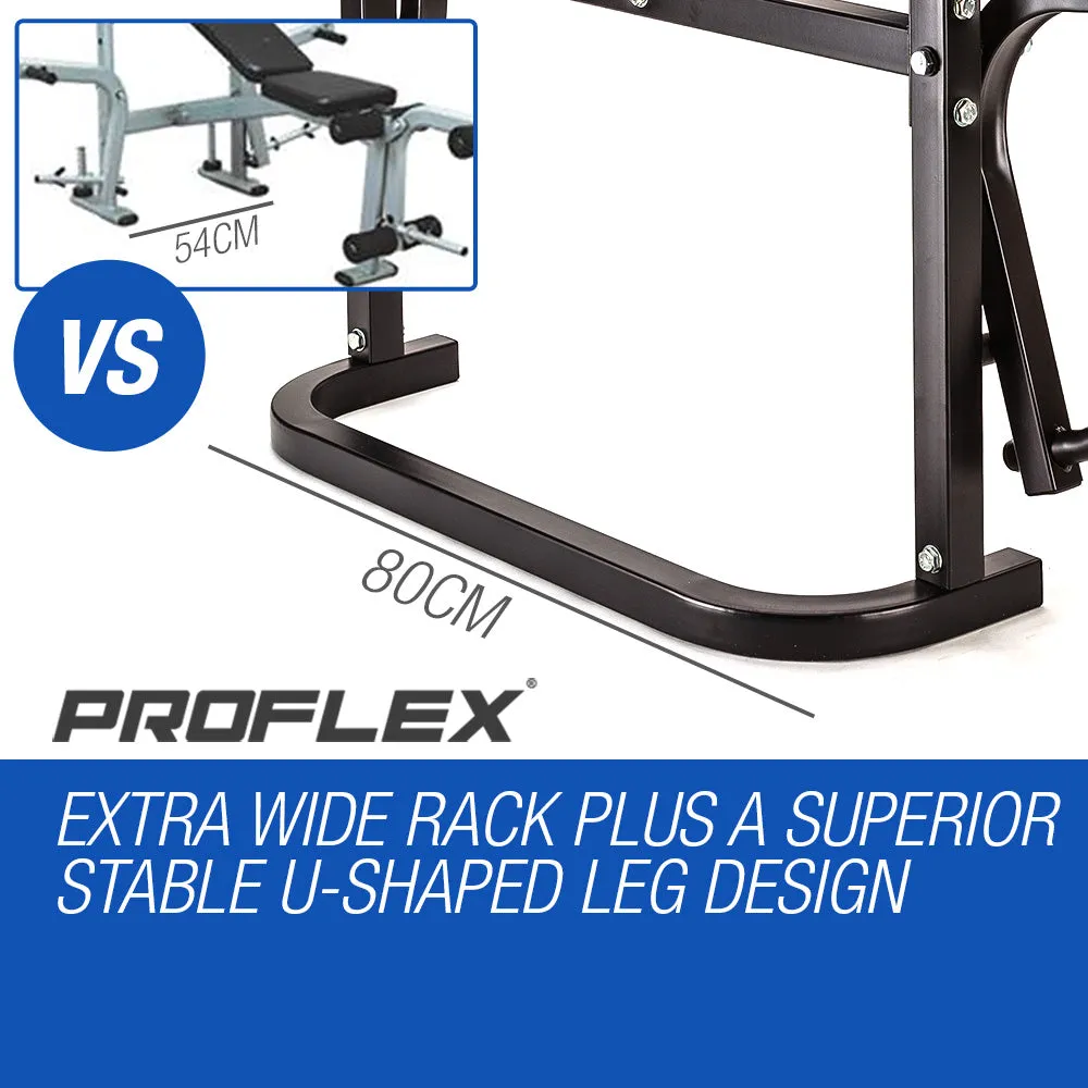 Heavy-Duty Multi-Station Weight Bench for Home Gym with Adjustable Incline - Proflex