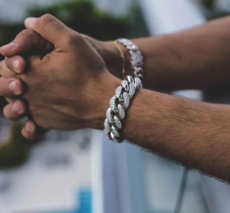 Hip Hop Iced Out Bling CZ Bracelet