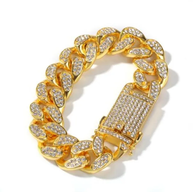 Hip Hop Iced Out Bling CZ Bracelet