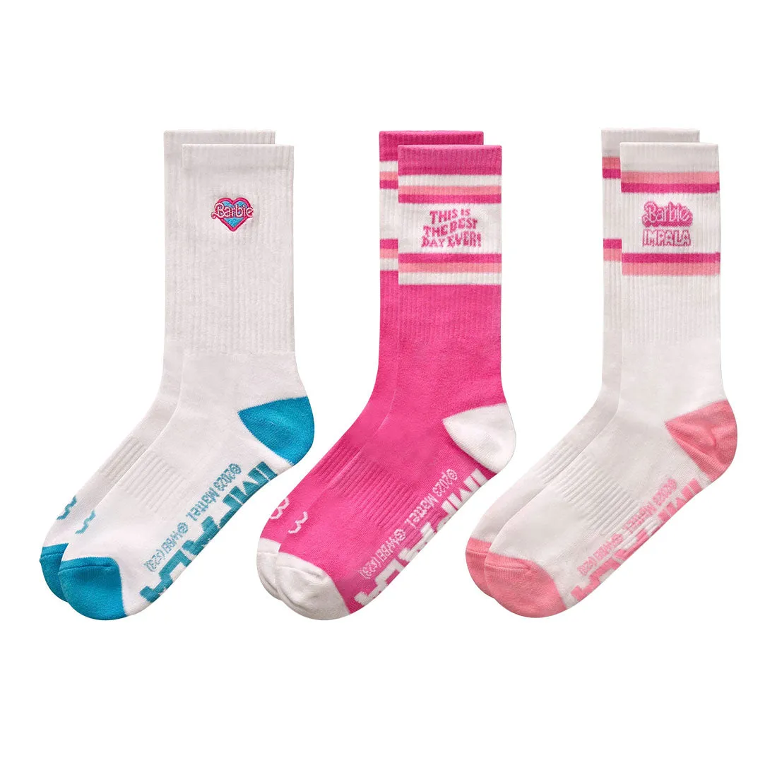 Impala Skate Crew Socks 3pk - Barbie