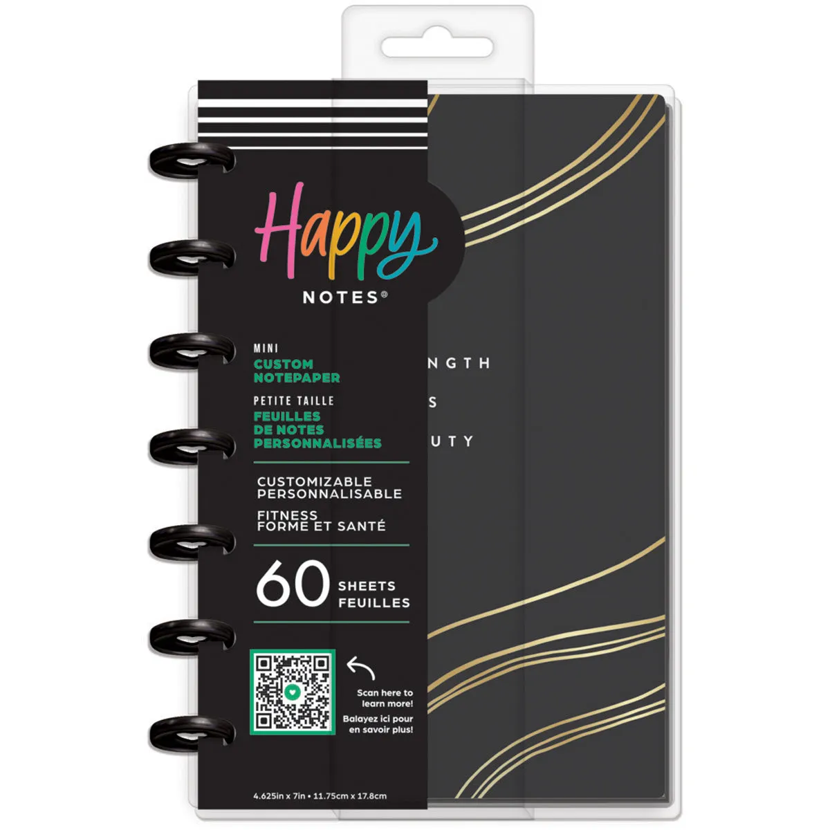 *IMPERFECT* Happy Planner Modern Impression Fitness Mini Notebook - Dot Grid