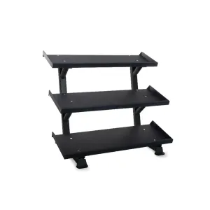 Inflight Fitness 3-Tier Tray Style Dumbbell Rack | 69 Inches