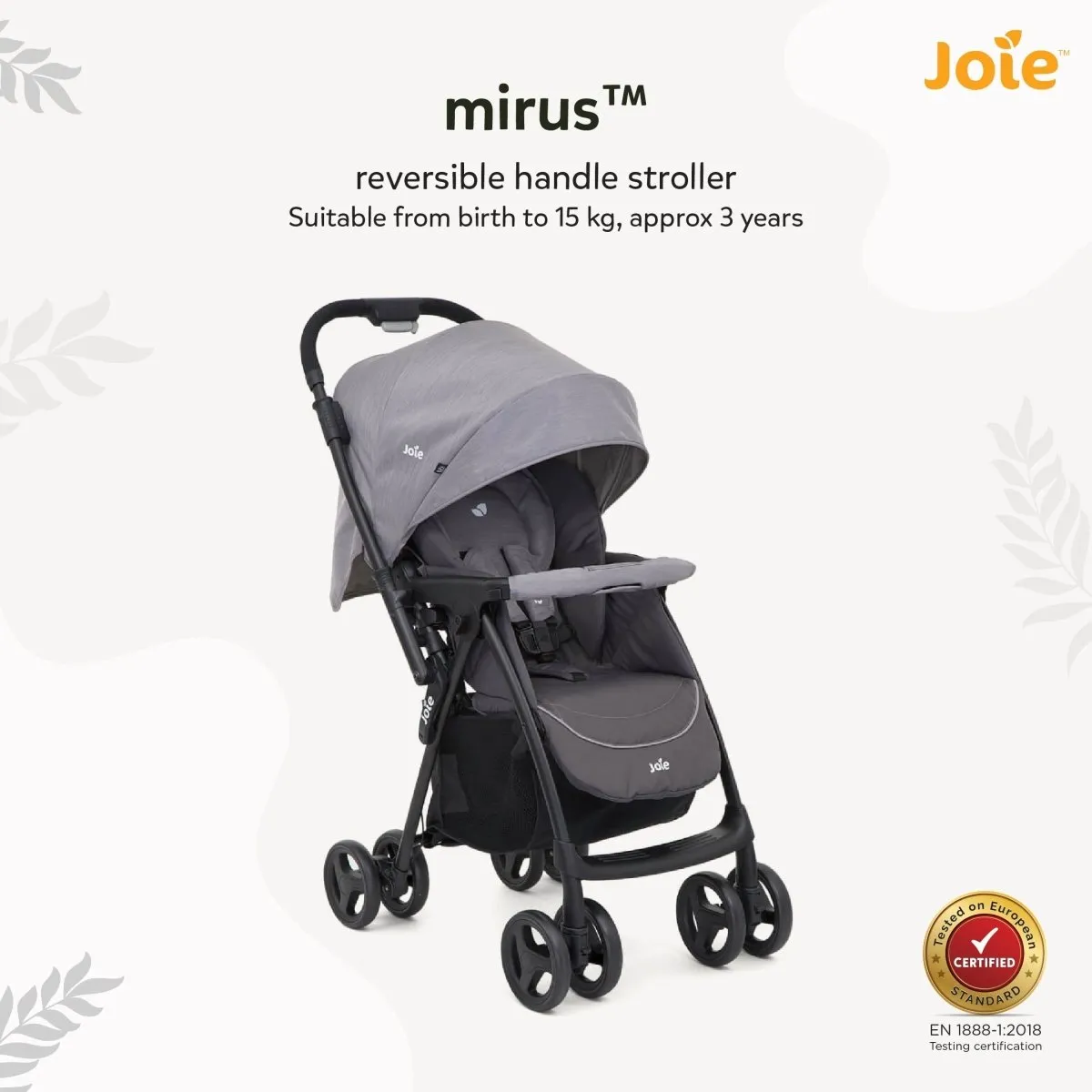 Joie Mirus Stroller Dark Pewter