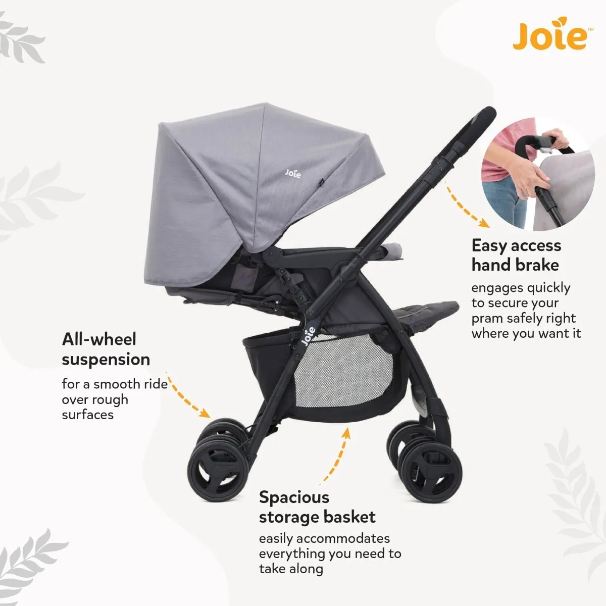 Joie Mirus Stroller Dark Pewter