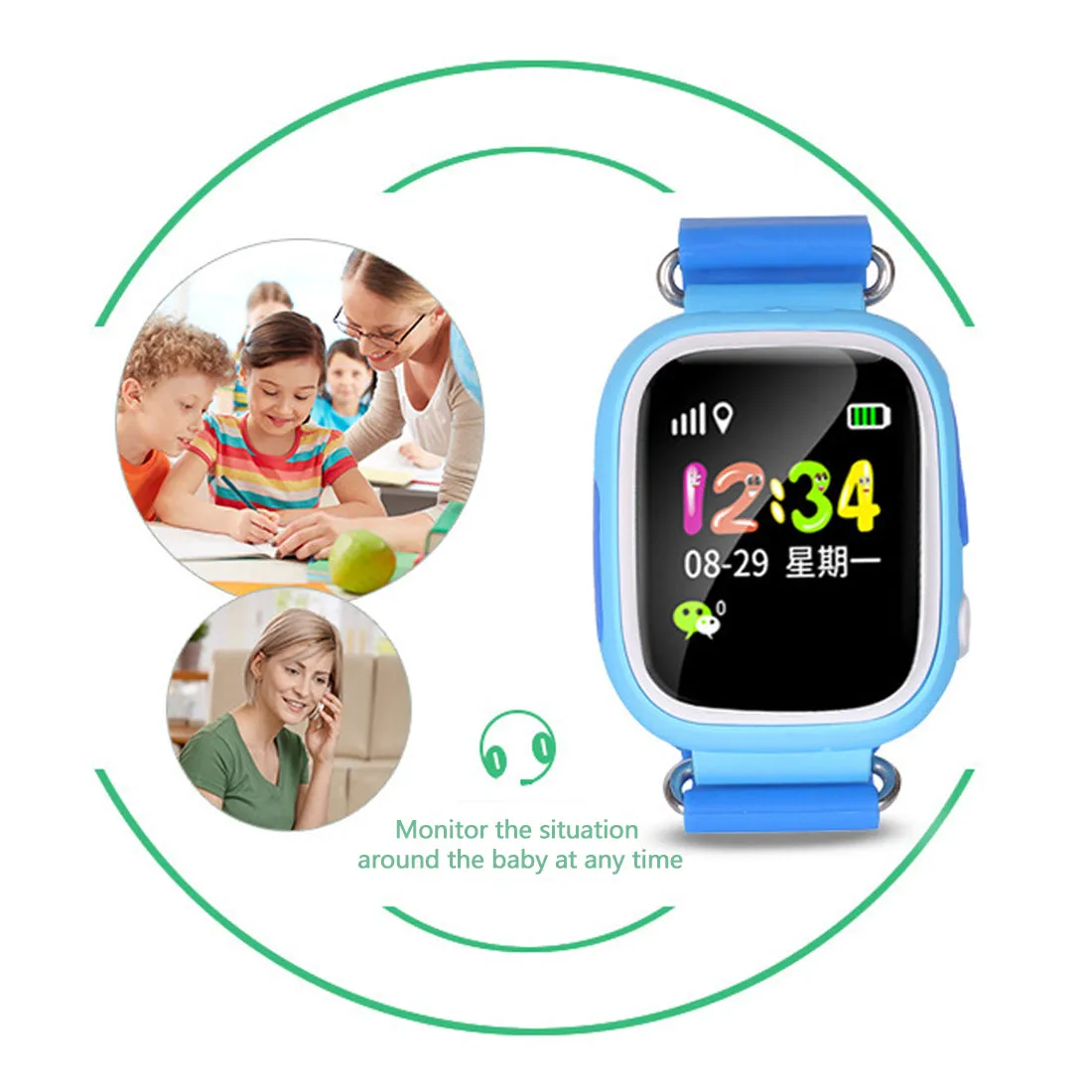 Keep your Kids Safe!!!!!  - Q20 Kids Smartwatch and Child Tracker with SOS Function