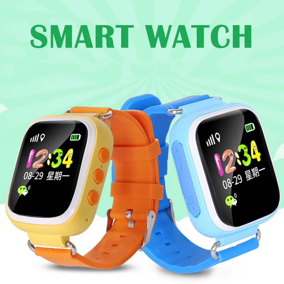 Keep your Kids Safe!!!!!  - Q20 Kids Smartwatch and Child Tracker with SOS Function