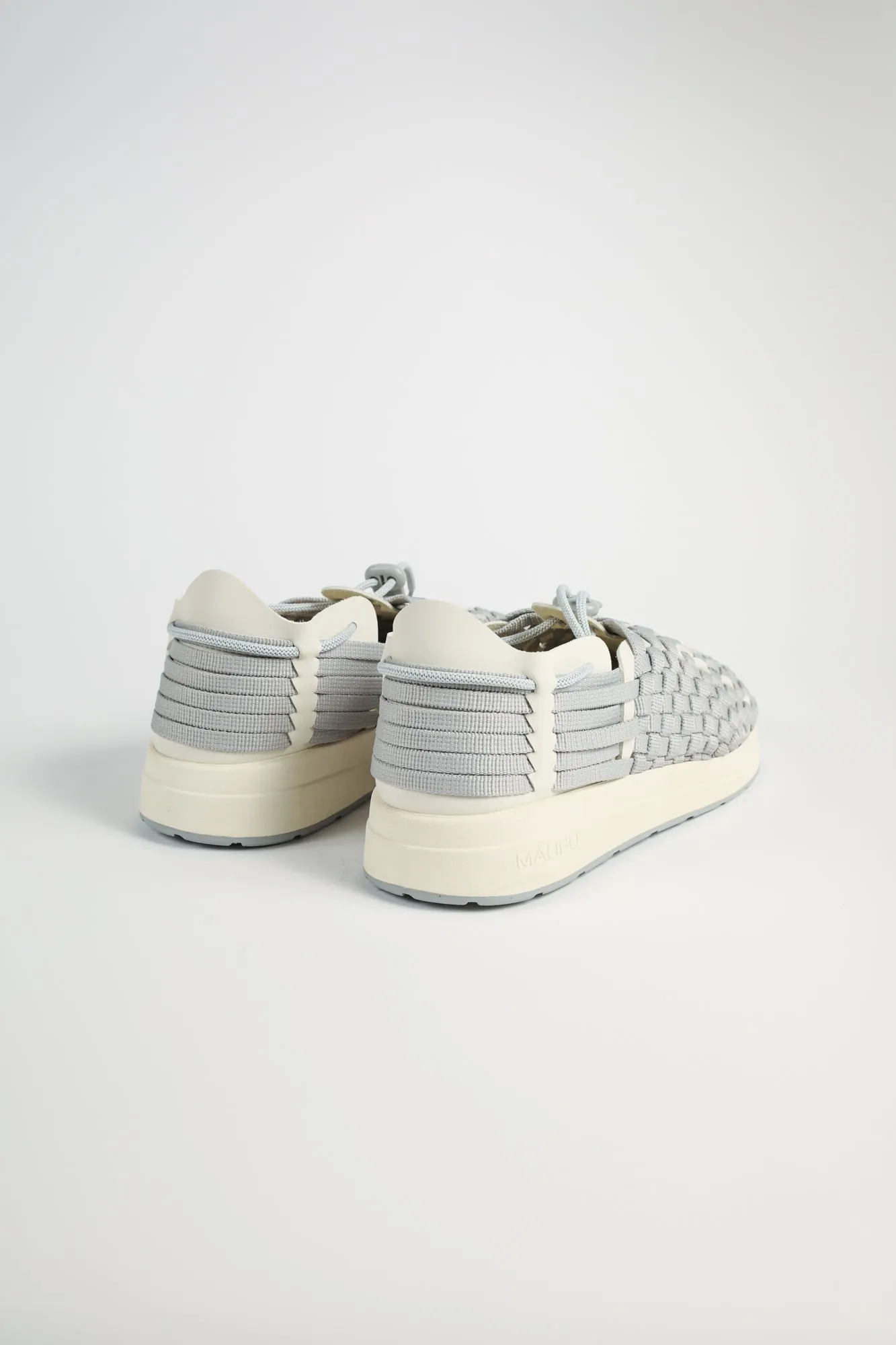 Latigo - Polyester Vegan Leather | Grey / Off-White