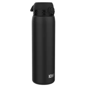 Leak Proof 1 Litre Thermal Water Bottle, Insulated, Black, 1L