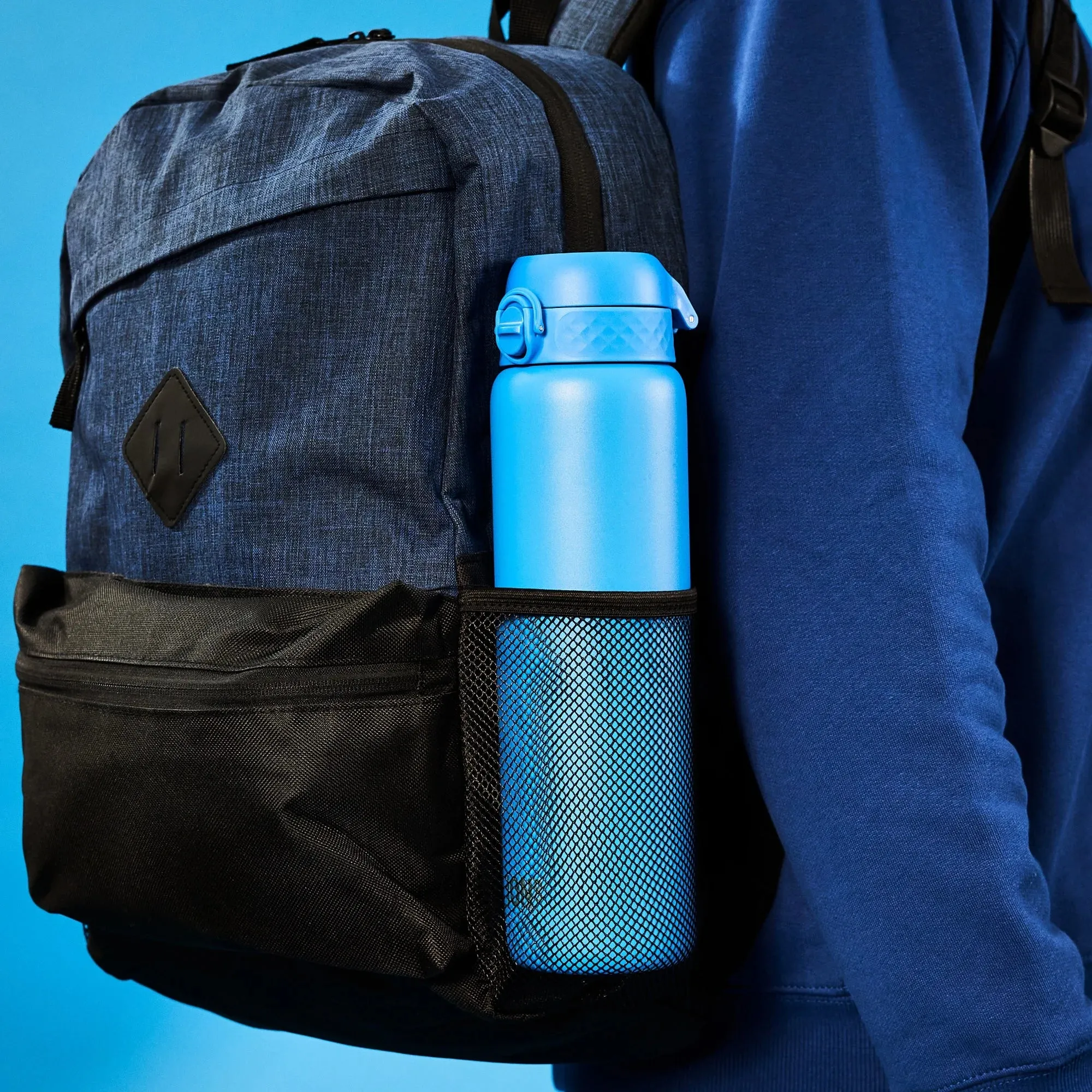 Leak Proof 1 Litre Thermal Water Bottle, Insulated, Blue, 1L