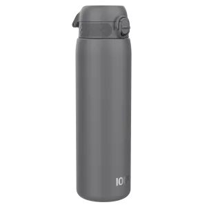 Leak Proof 1 Litre Thermal Water Bottle, Insulated, Grey, 1L