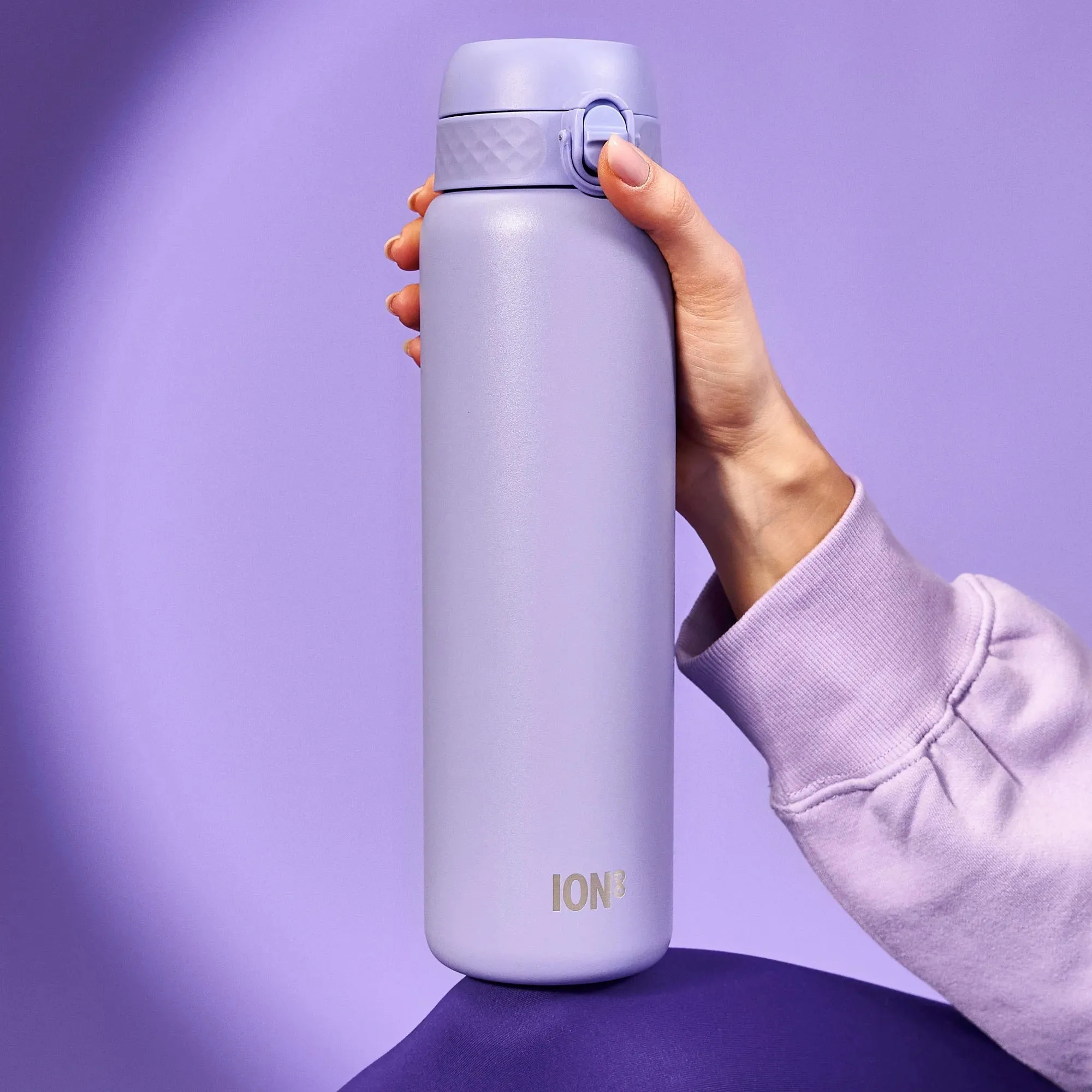 Leak Proof 1 Litre Thermal Water Bottle, Insulated, Light Purple, 1L