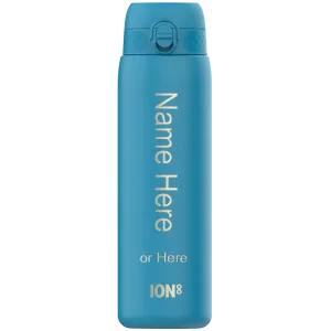 Leak Proof 1 Litre Water Bottle, Personalised, Stainless Steel, 1L