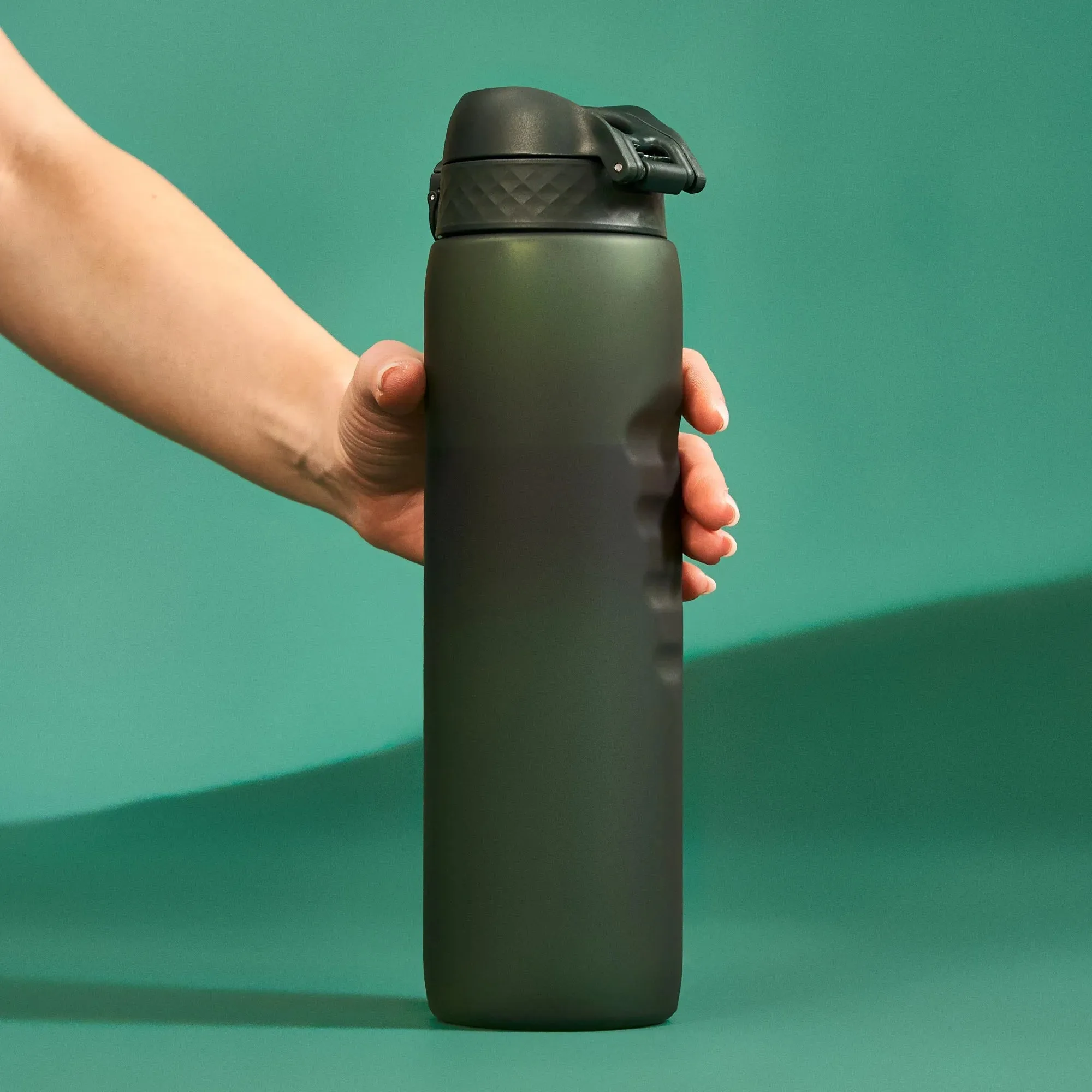 Leak Proof 1 litre Water Bottle, Recyclon, Dark Green