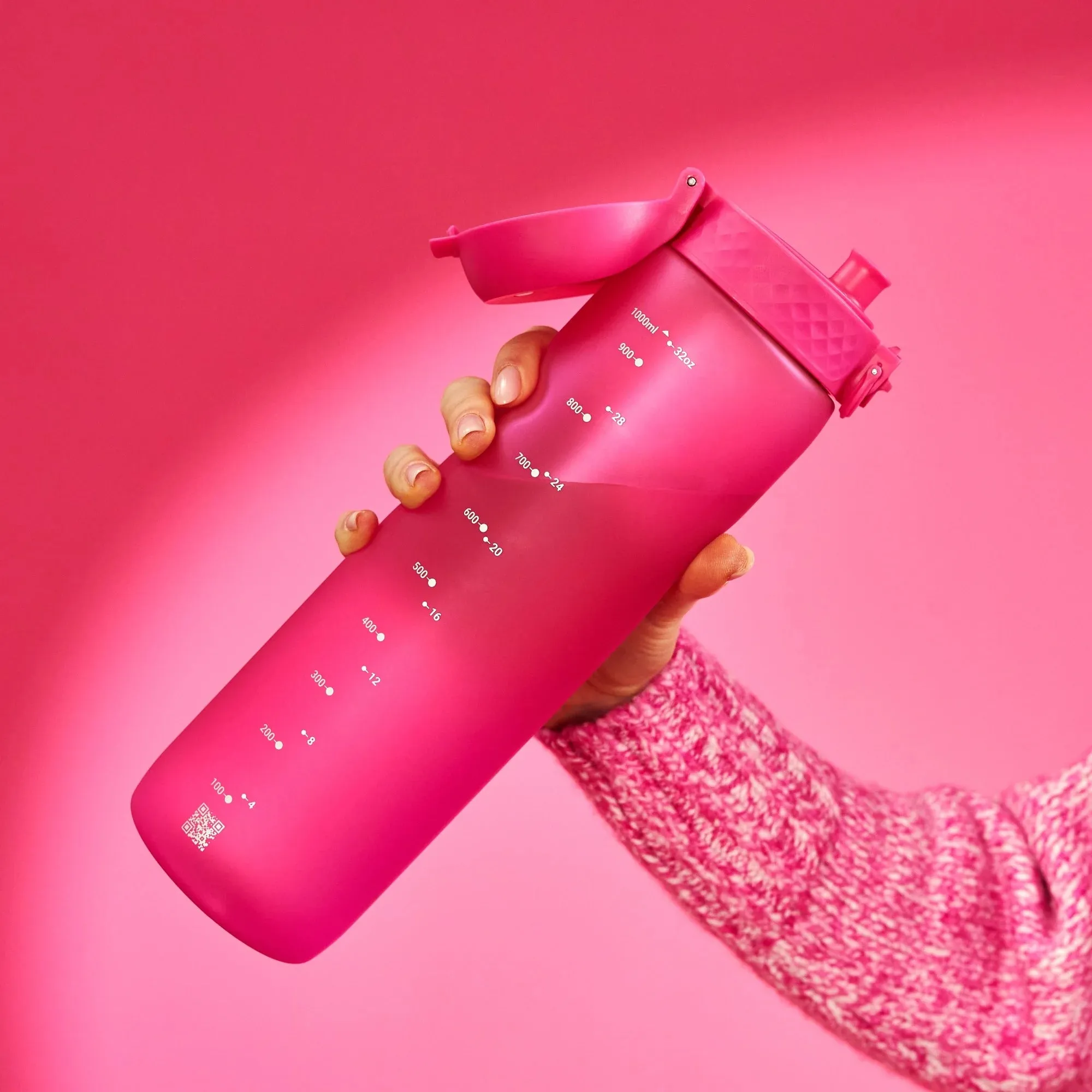 Leak Proof 1 litre Water Bottle, Recyclon, Pink