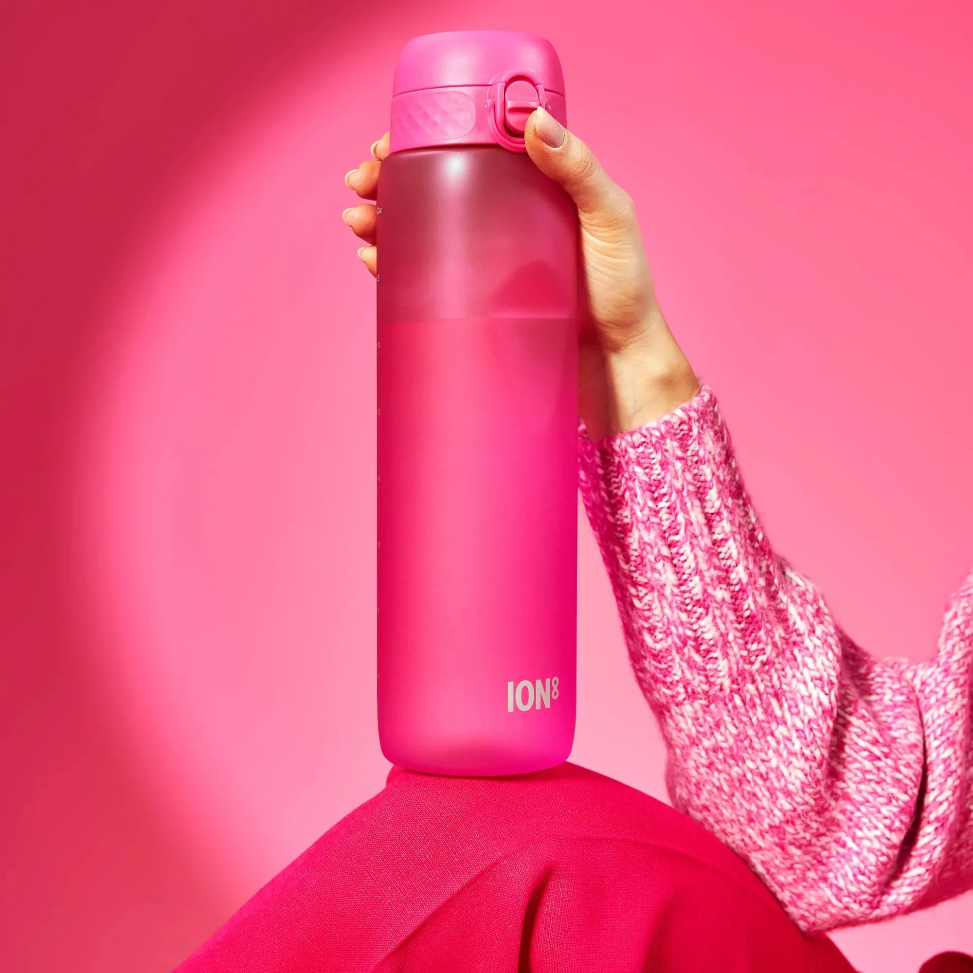 Leak Proof 1 litre Water Bottle, Recyclon, Pink