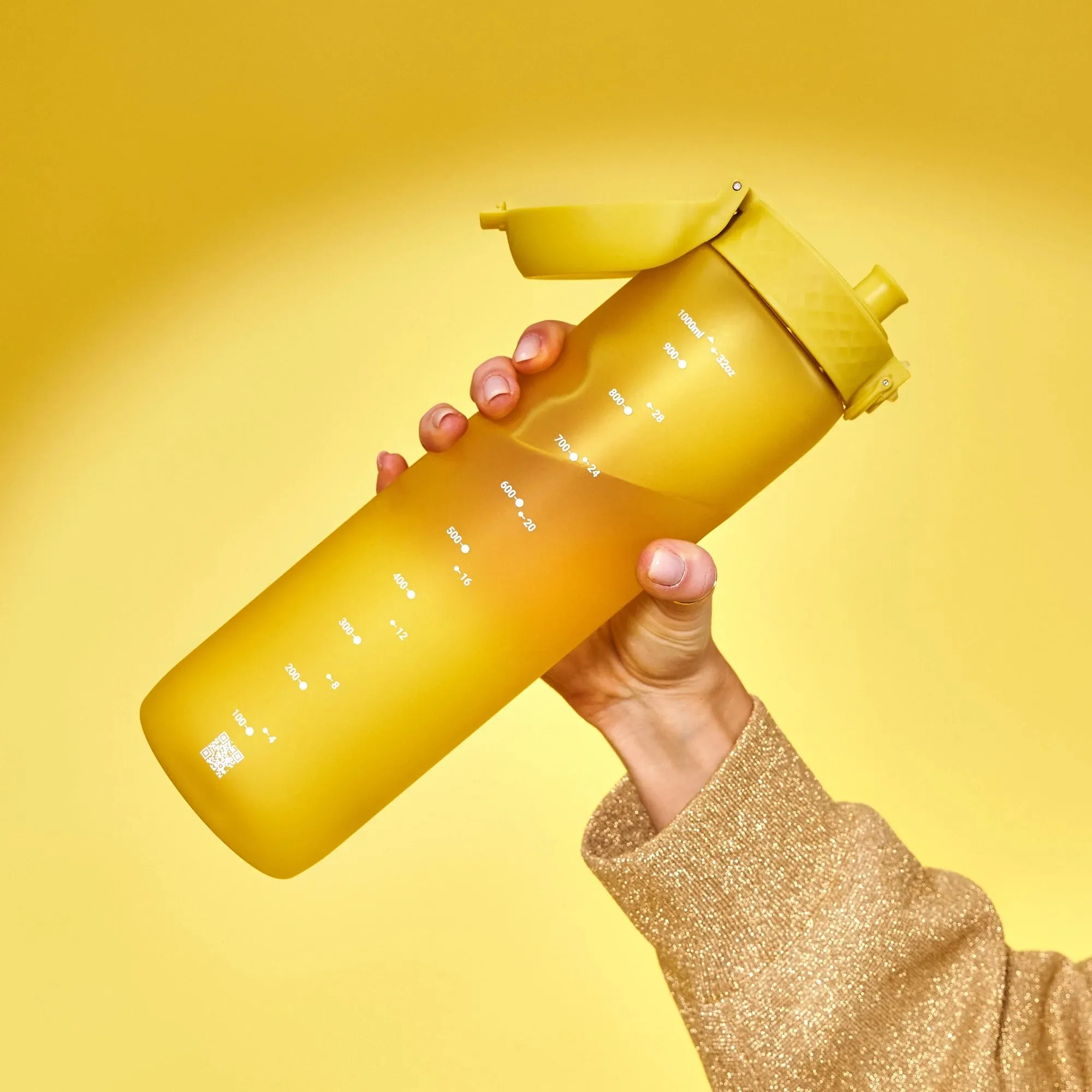 Leak Proof 1 litre Water Bottle, Recyclon, Yellow