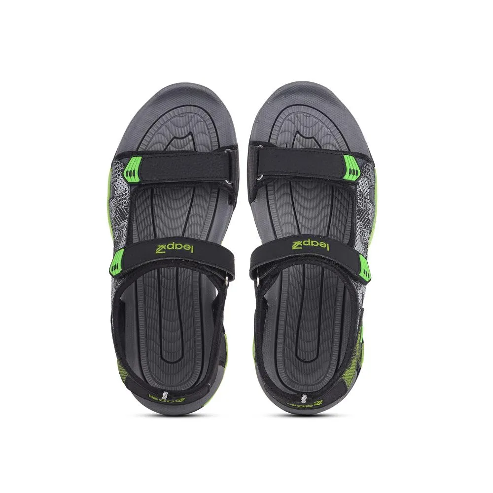 Leap7x By Liberty Mens ANDORRA Black Sporty Casual Sandal