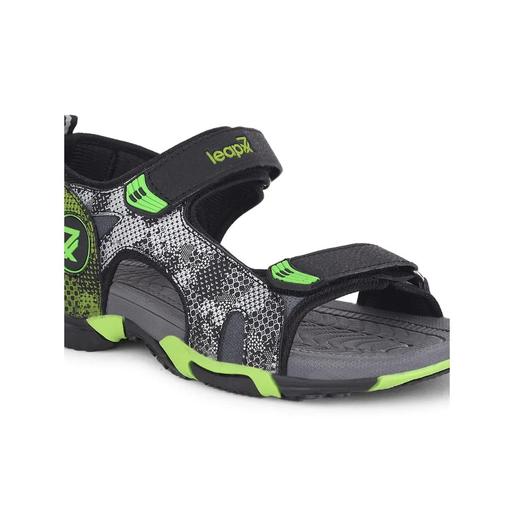 Leap7x By Liberty Mens ANDORRA Black Sporty Casual Sandal