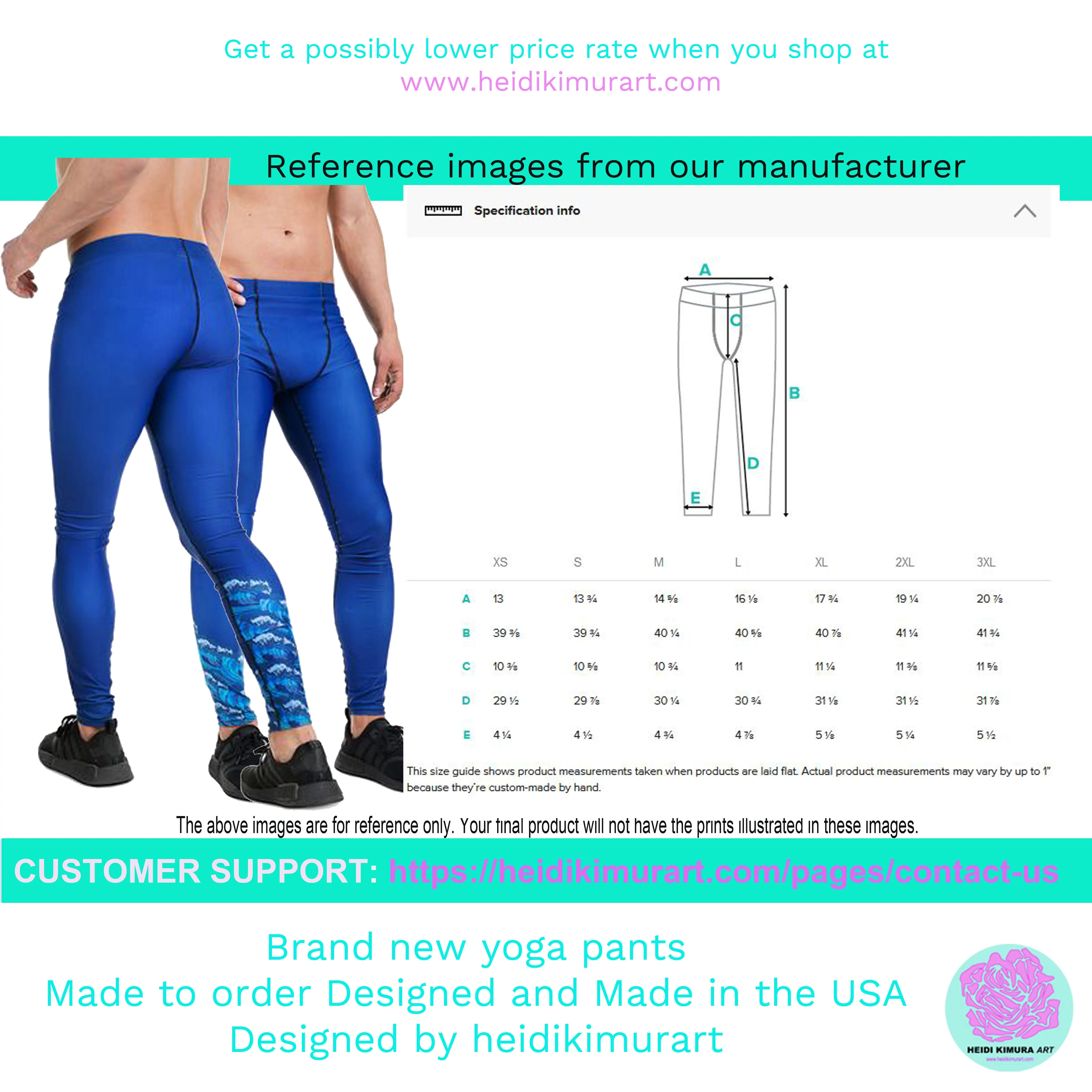 Leopard Print Men's Sexy Leggings, Leopard Animal Print Best Fitted Yoga Pants Leggings Tights - Made in USA/EU/ MX