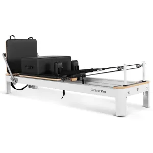 Lifespan Fitness Contour Pro Aluminum Pilates Reformer Bed Set, Black (Suitable for Clinics)