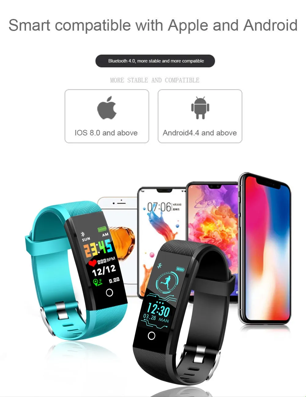 LIGE 2019 Smart Fitness Watch with Heart Rate Monitor, Pedometer, Call & Message Notifications & More