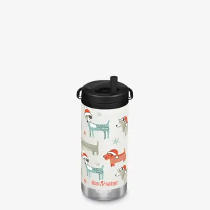 Limited Edition 12 oz TKWide Insulated Water Bottle with Twist Cap – Santa Dogs