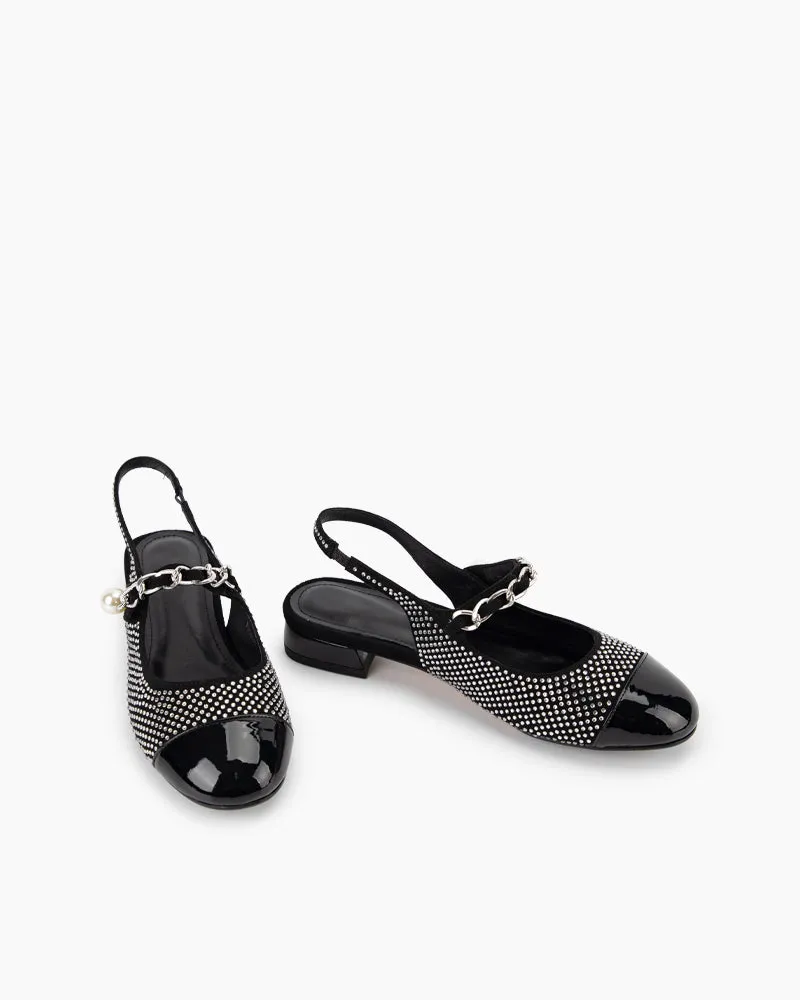 Little Fragrance Style Rhinestone Sandals