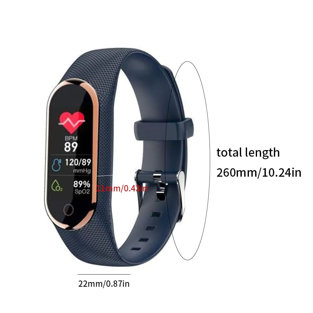 M8 Smart Watch (Fitness Bracelet with Heart Rate, Blood Pressure and Blood Oxygen Monitoring)