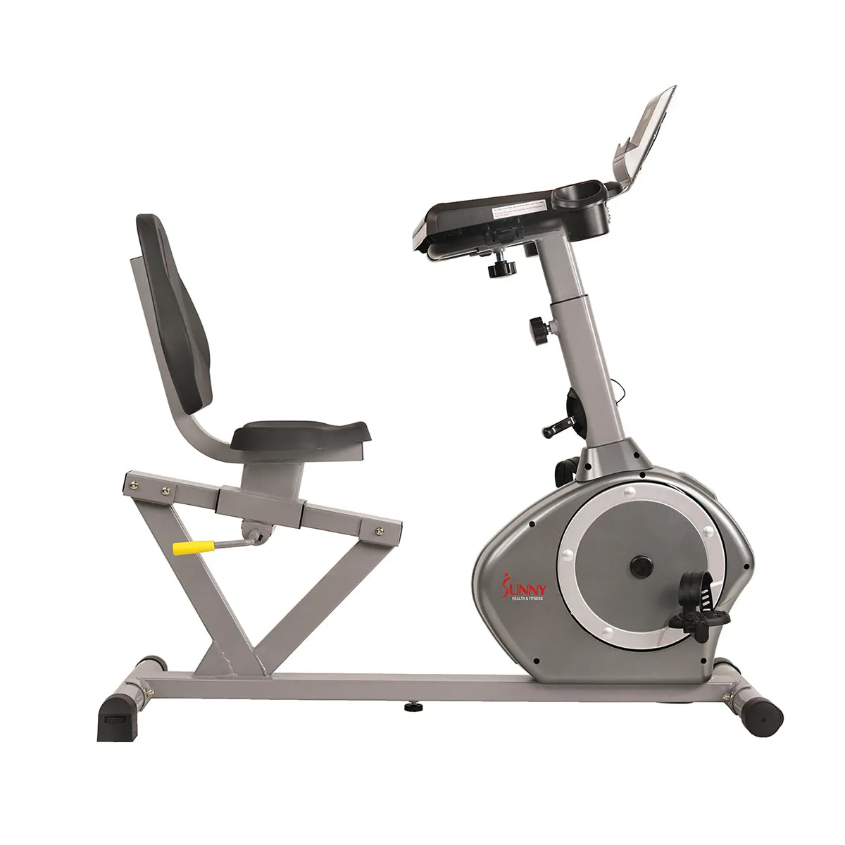 Magnetic Recumbent Exercise Bike with Desk, 350 LB Weight Capacity